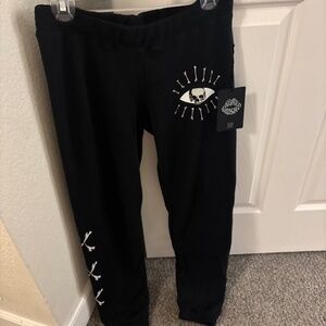 Lauren Moshi black and white sweatpants new with tags extra small